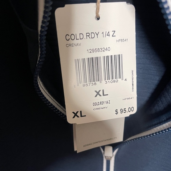 Adidas A587 Quarter-Zip Pullover - XL Blue new with tags. - Picture 6 of 6